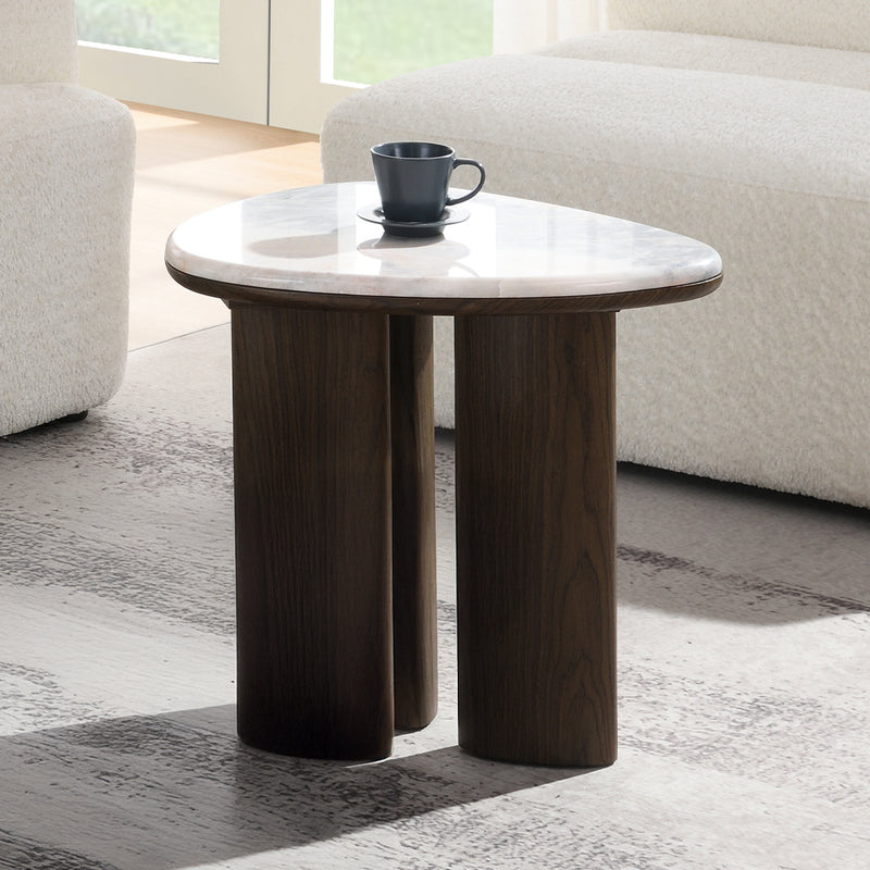 End Table w/Natural Marble