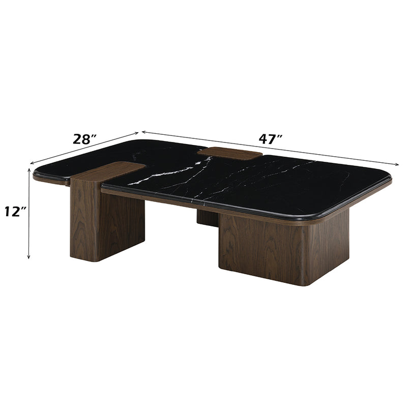 Coffee Table w/Natural Marble