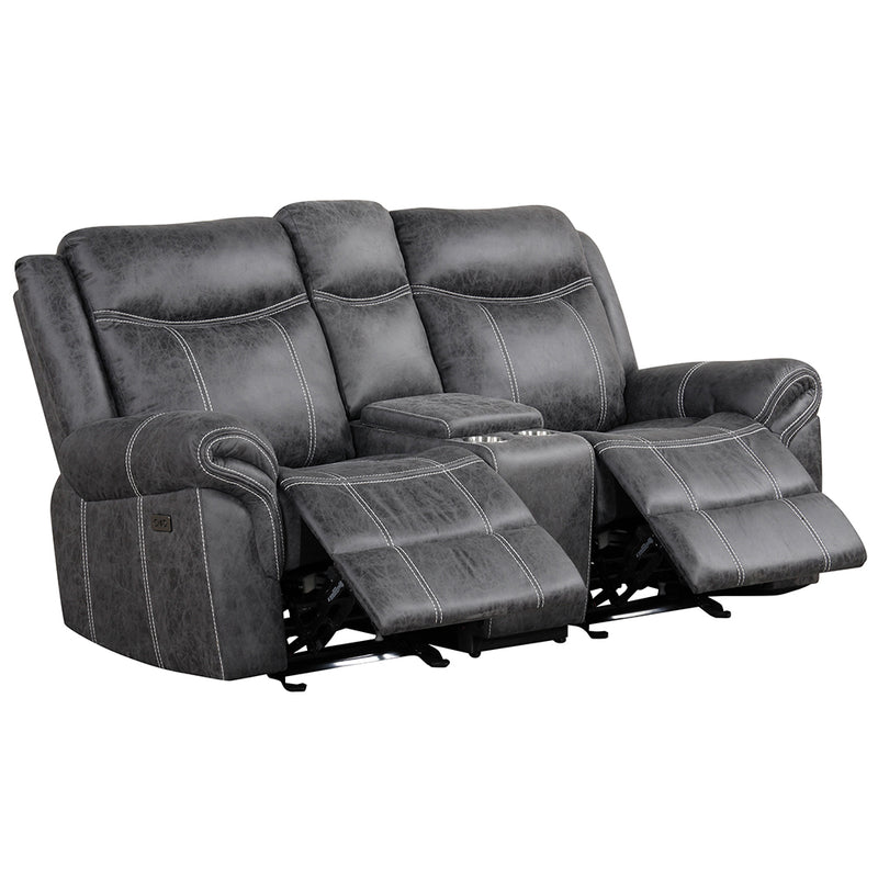Power Motion Glider Loveseat w/USB Port
