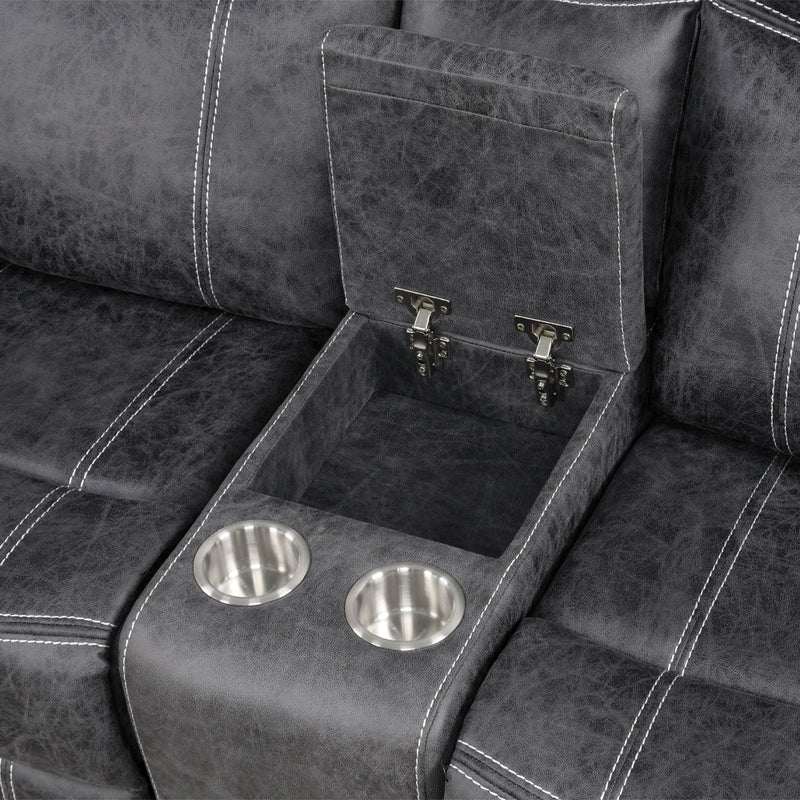 Power Motion Glider Loveseat w/USB Port