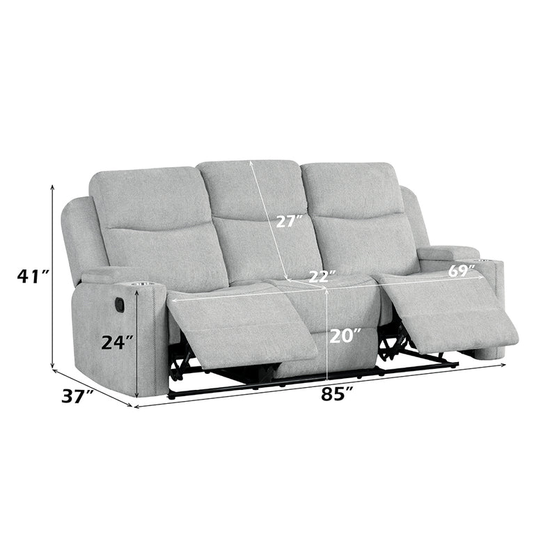 Motion Sofa w/Storage Arm