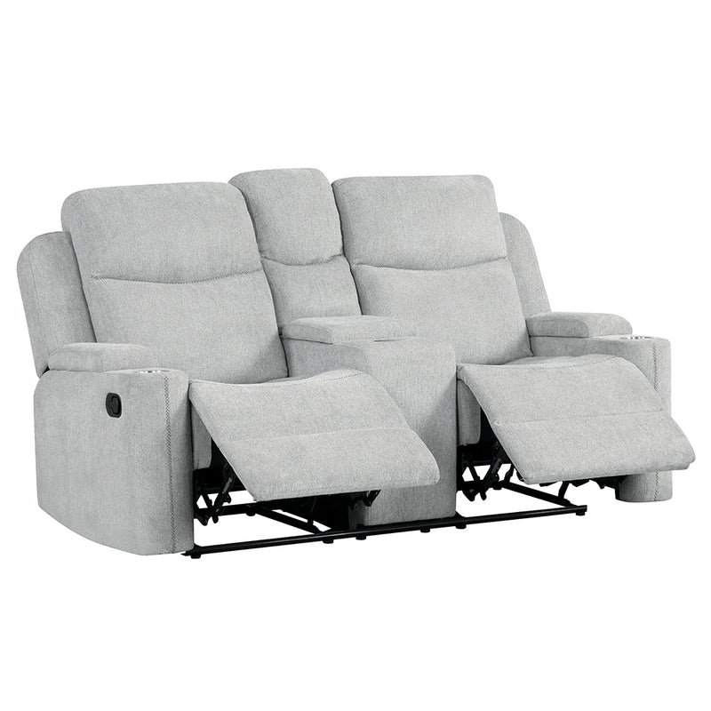 Motion Loveseat w/Console & Storage Arm