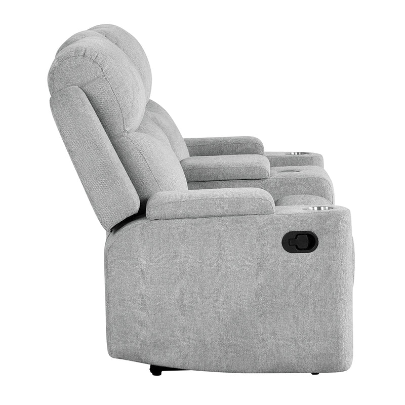 Motion Loveseat w/Console & Storage Arm