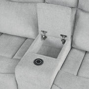 Motion Loveseat w/Console & Storage Arm