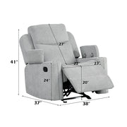 Motion Glider Recliner w/Storage Arm