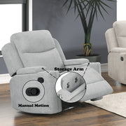 Motion Glider Recliner w/Storage Arm