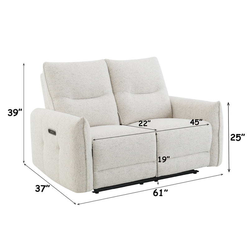 Power Motion Loveseat  w/USB Port