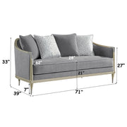 Loveseat w/4 Pillows
