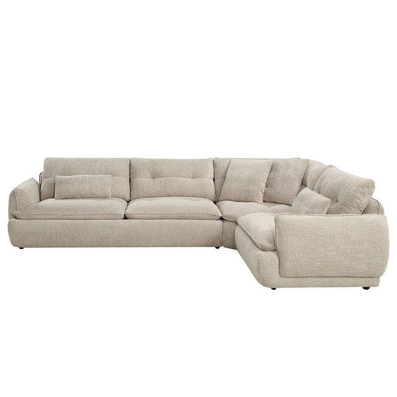 Sectional Sofa w/4 Pillows