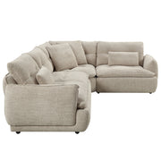 Sectional Sofa w/4 Pillows