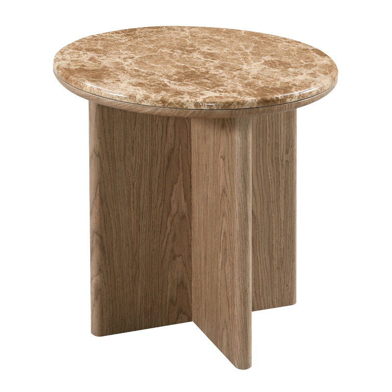 End Table w/Natural Marble