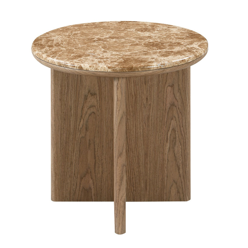 End Table w/Natural Marble