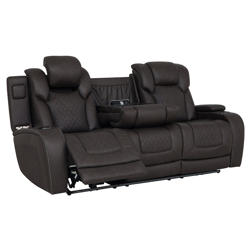 Power Motion Sofa w/Dropdown Table, Storage,USB & LED