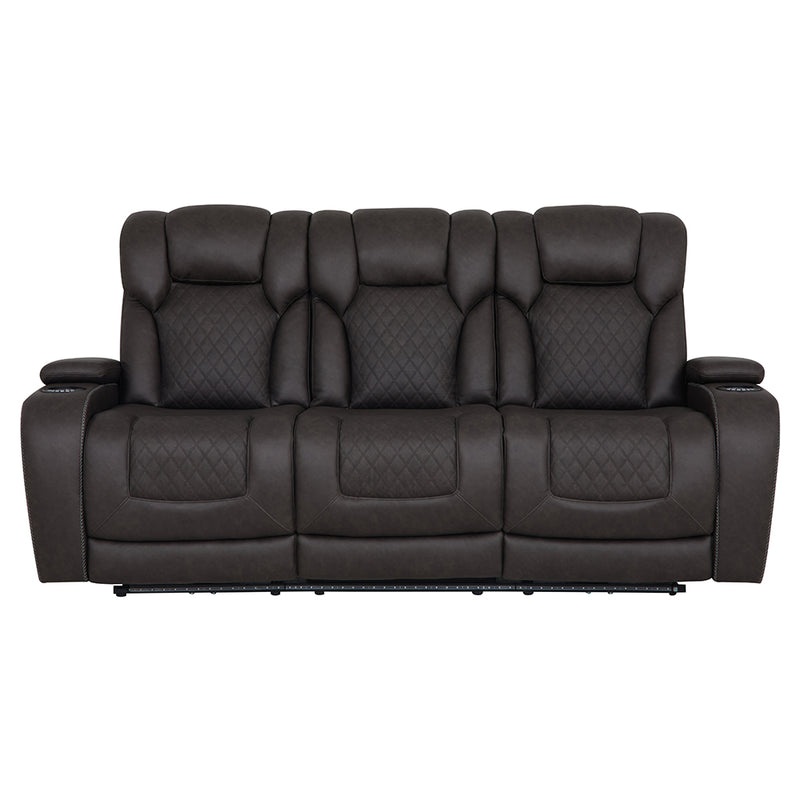 Power Motion Sofa w/Dropdown Table, Storage,USB & LED