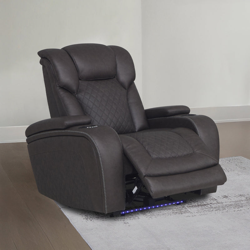 Power Motion Recliner w/Storage,USB & LED