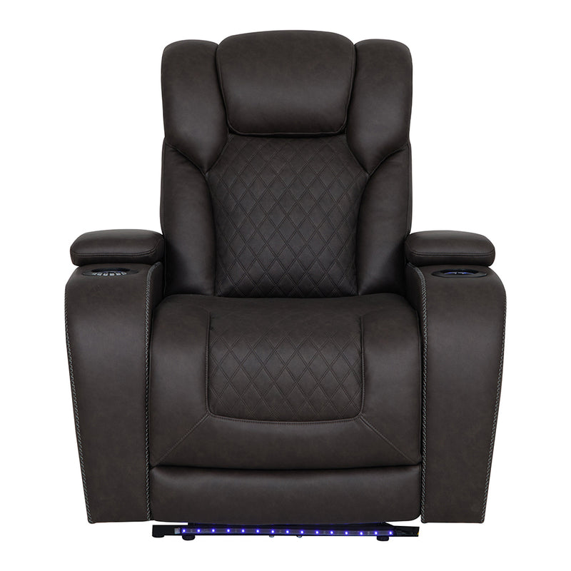 Power Motion Recliner w/Storage,USB & LED