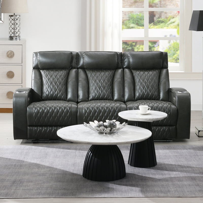 Power Motion Sofa w/Power Headrest, USB, Wireless Chaeger, LED & Reading Light