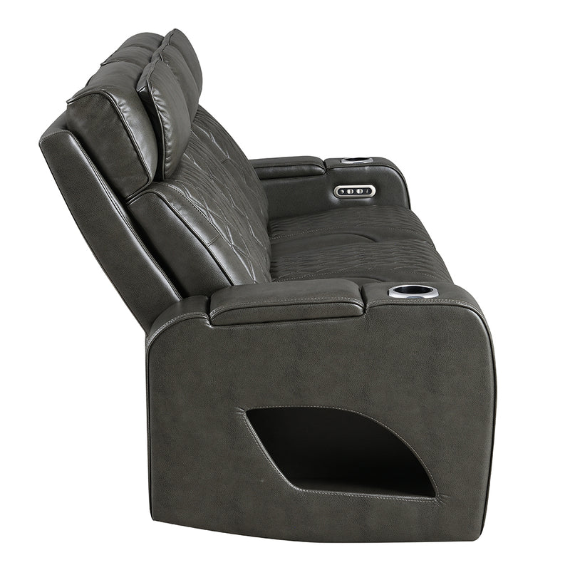 Power Motion Sofa w/Power Headrest, USB, Wireless Chaeger, LED & Reading Light