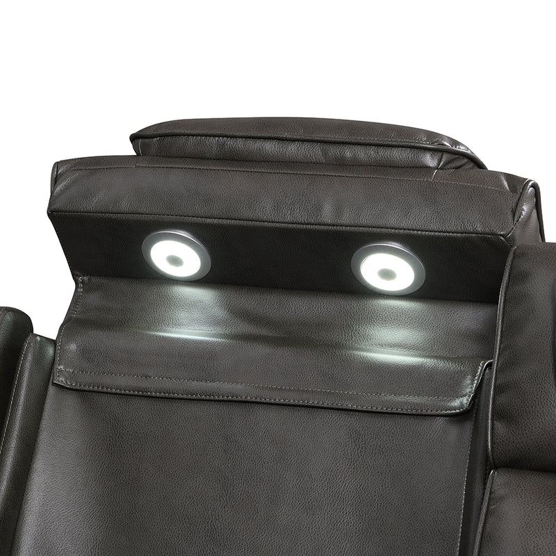 Power Motion Sofa w/Power Headrest, USB, Wireless Chaeger, LED & Reading Light