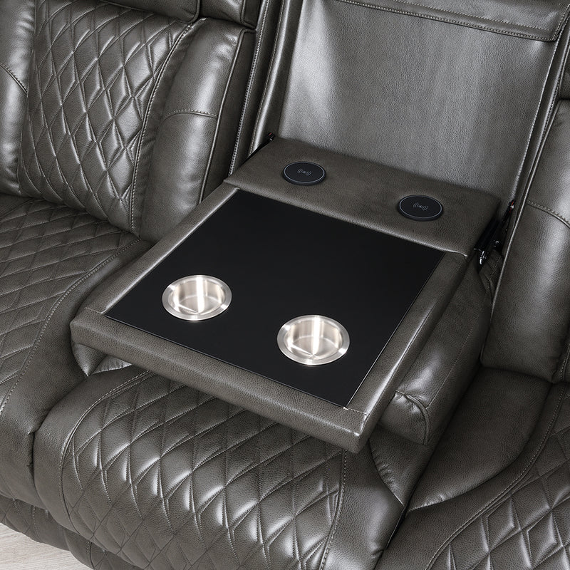 Power Motion Sofa w/Power Headrest, USB, Wireless Chaeger, LED & Reading Light