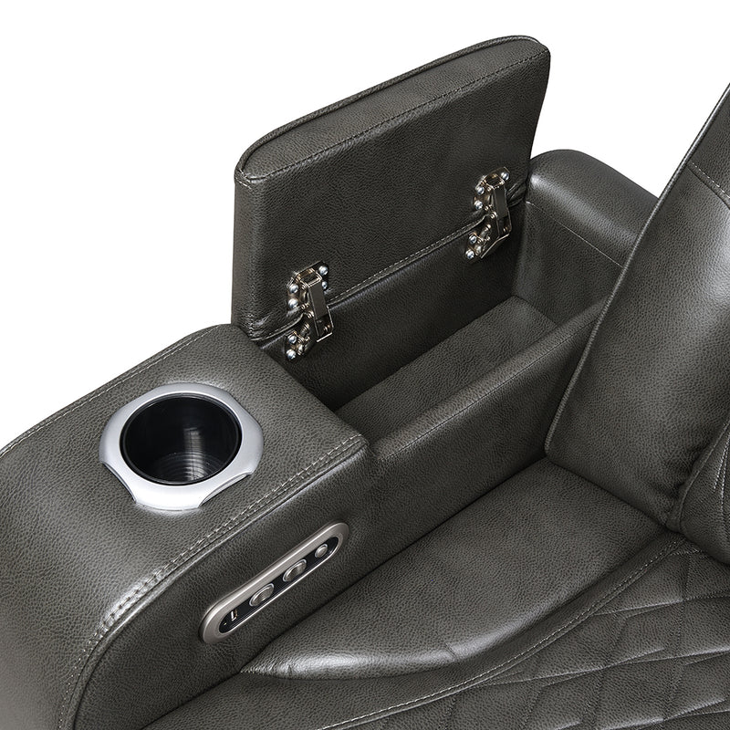 Power Motion Sofa w/Power Headrest, USB, Wireless Chaeger, LED & Reading Light