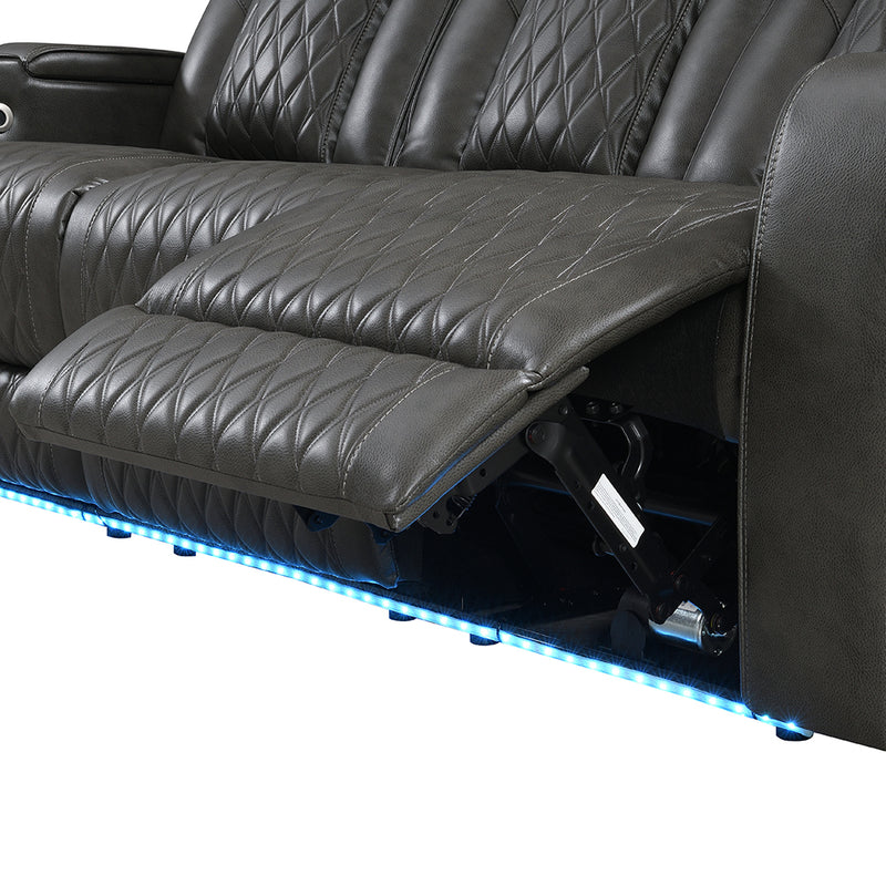 Power Motion Sofa w/Power Headrest, USB, Wireless Chaeger, LED & Reading Light