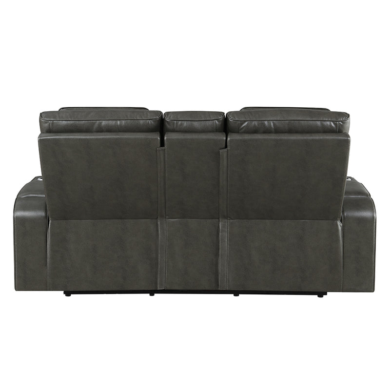 Power Motion Loveseat w/Console , Speaker, USB, Wireless Chaeger & LED