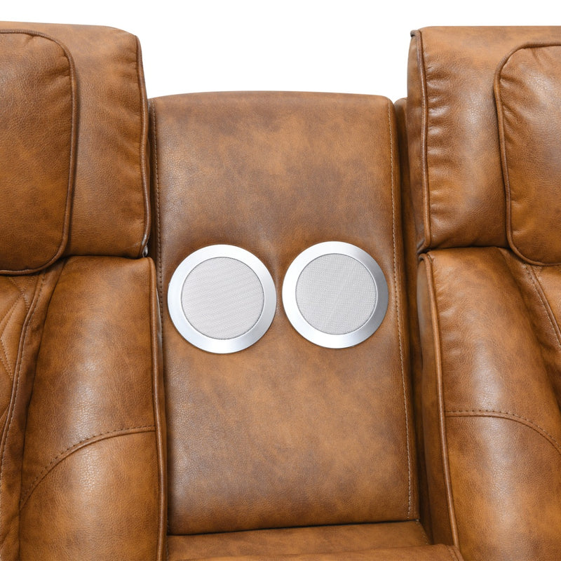 Power Motion Sectional Sofa Set w/Power Headrest, Massage & LED